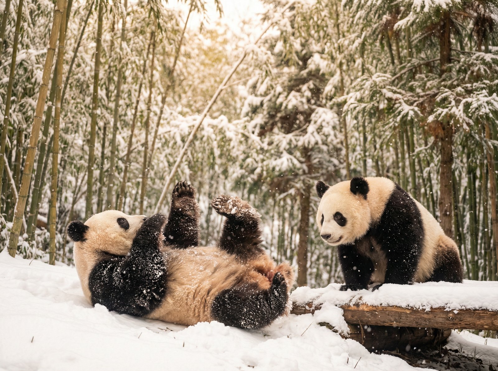 每日大赛熊猫与北极熊视频